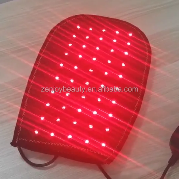 Zenjoy TLGLOVE 002 660nm 850nm 50pcs LED Photon Red Light Therapy Glove for Hand Fingers Wrist Pain Relief Black 50,000 Hours