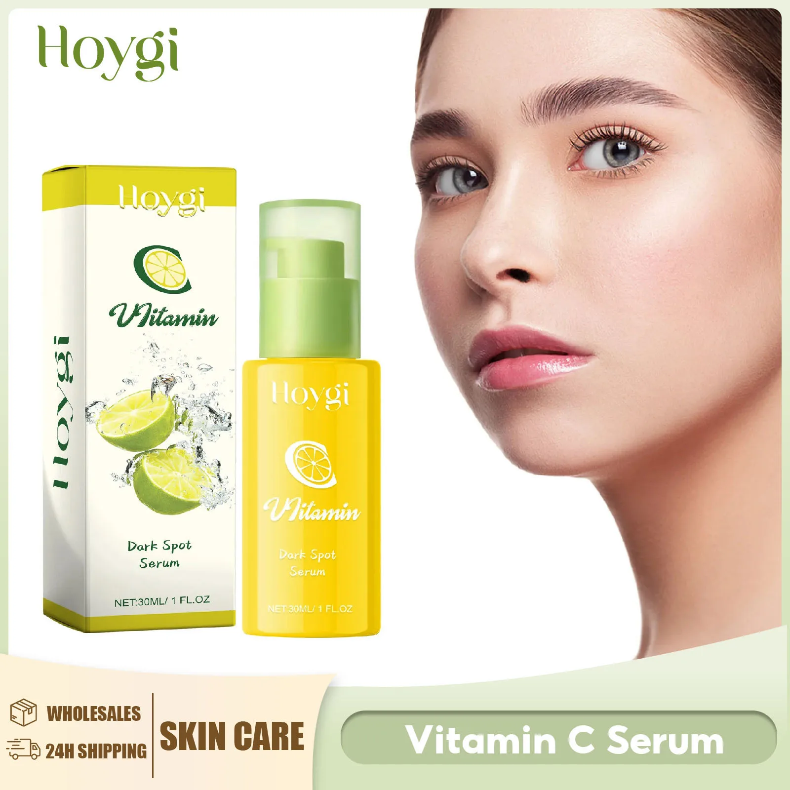 Soro de vitamina c, corretor de manchas escuras, anti-pigementação, desbotamento de melanina, encolher poros, remove linhas finas, essência nutritiva 