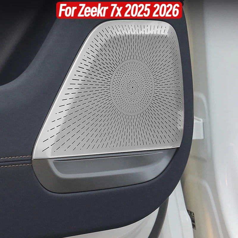 Car Door Audio Protection Cover For Zeekr 7x 2025 2026 Cover Interior Accessories Horn Cover Protective Shield