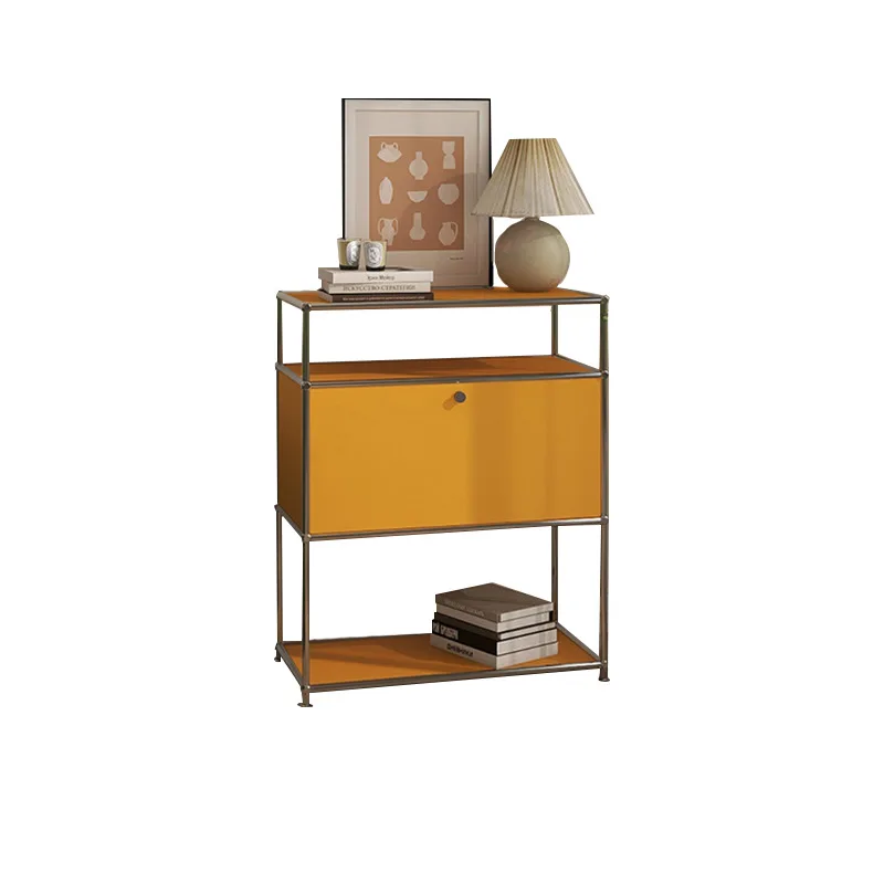 Stainless steel Bauhaus module combination storage chest cabinet household side cabinet