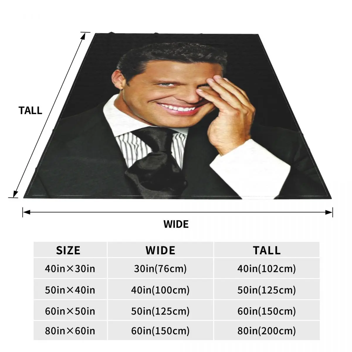 Luis Miguel Flannel Blanket Quality Super Warm Singer Mexican Smile Throw Blanket Winter Travelling Bedroom Novelty Bedspread