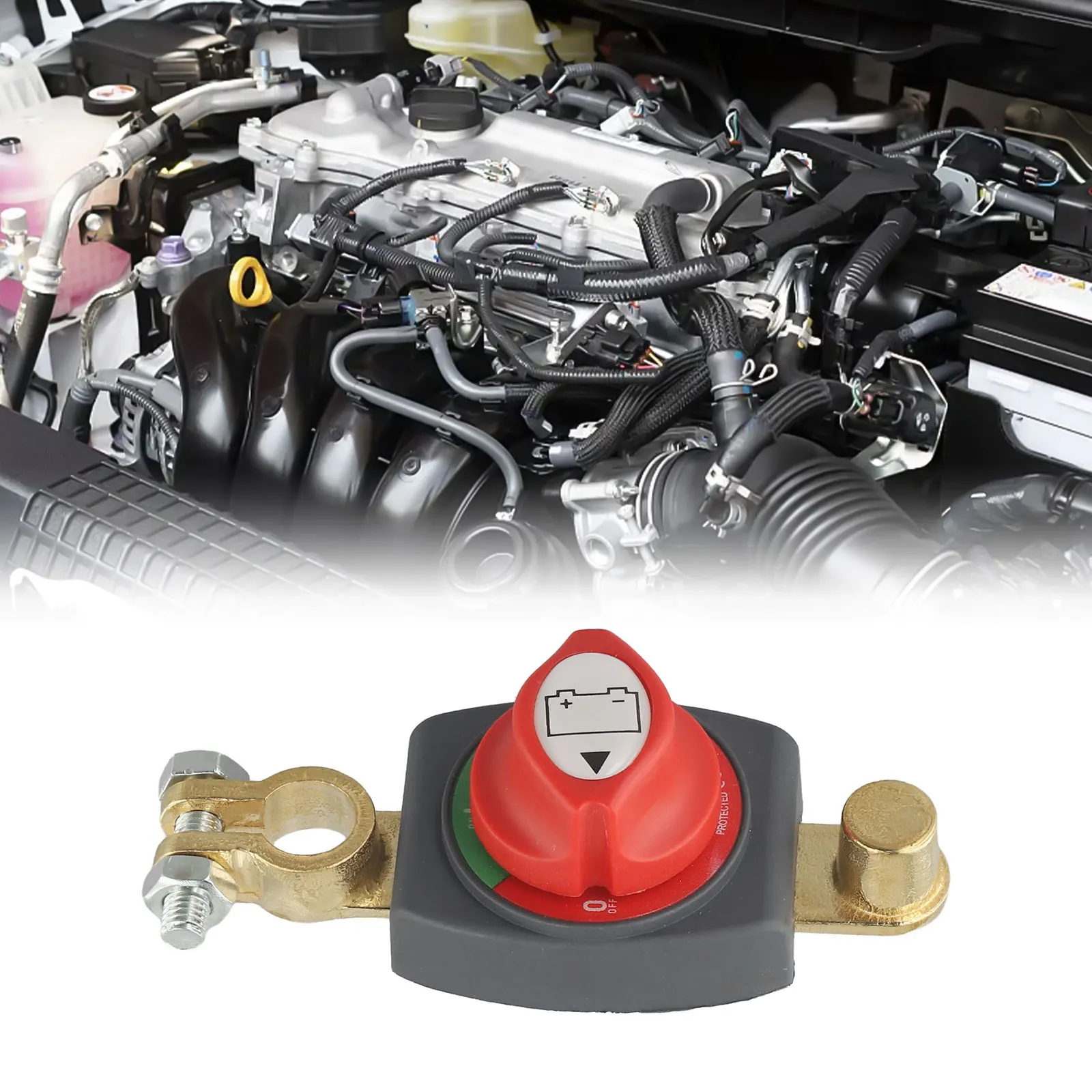 

Power System Protection Battery Disconnect Switch Heavy Duty Switch 275A Rated Current Integrated Connection Posts