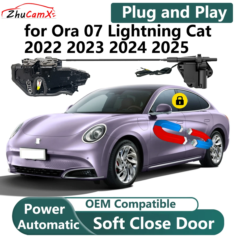 

ZhuCamX for Ora 07 Lightning Cat 2022 2023 2024 2025 Car Electric Soft Close Door System Power Closing Door Latch Lock OEM