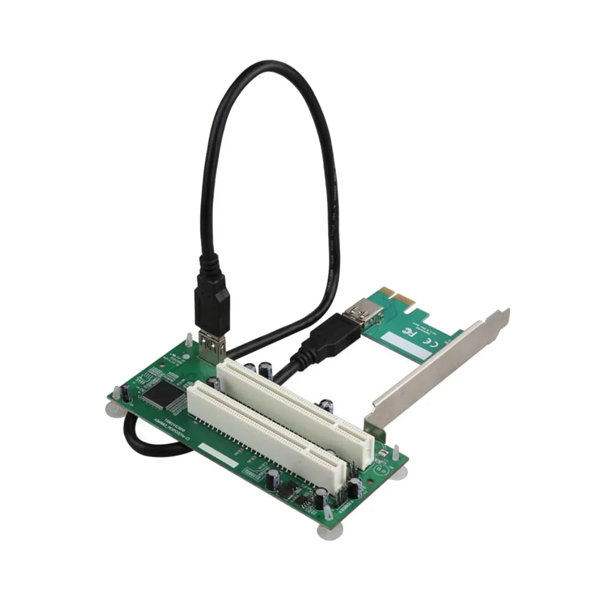 

Desktop PCI-Express PCI-E to PCI Adapter Card PCIe to Dual Pci Slot Expansion Card USB 3.0 Card Convertor