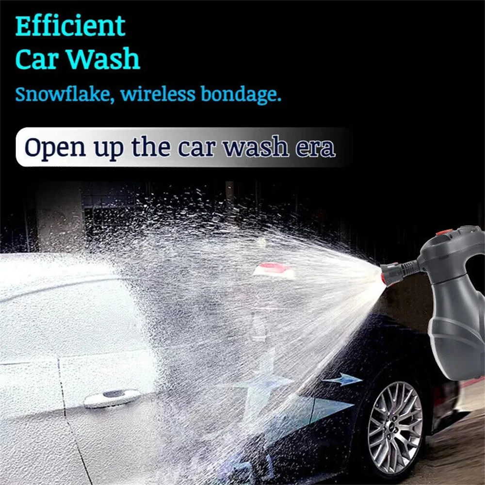 Electric foam spray can Wireless charging Special for car washing High pressure pa kettle Special for fan shaped spray can car