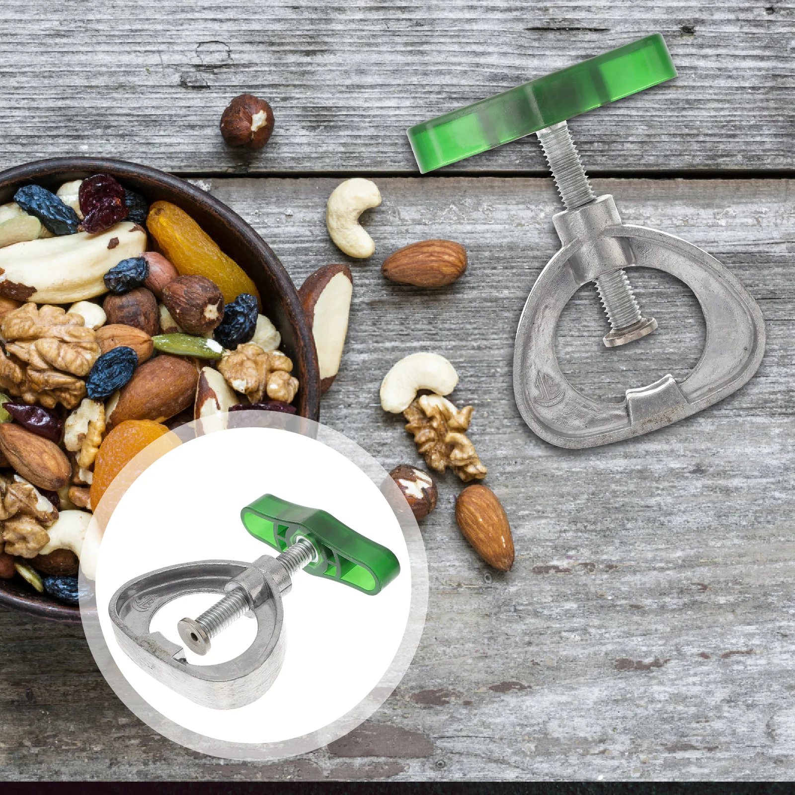 

1pc Cracker For Home Stainless Steel Macadamia Opener Walnut Clamp Nut Opening Tool Kitchen Gadget Shell Opener