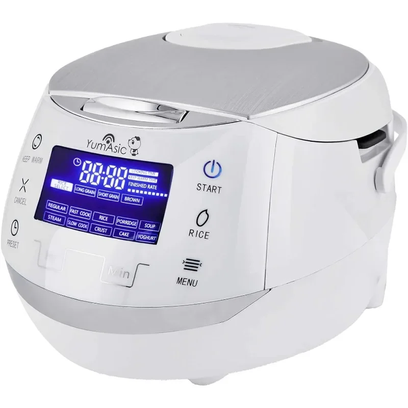 

Yum Asia Sakura Rice Cooker with Ceramic Bowl and Advanced Fuzzy Logic (8 Cup, 1.5 Litre) 6 Rice Cook Functions, 6 Multicook