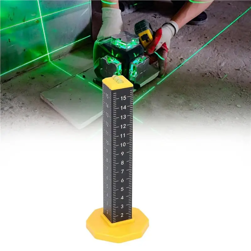 T19C Stick Wall Lay Floor Tiles Tool Ceiling Leveling Ruler Light Steel Artifact Horizontal Bubble Leveling Ruler 8 Pcs view 4