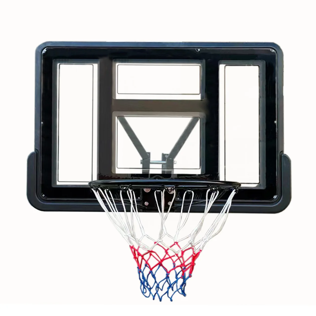 Regulowany, montowany na ścianie system koszykówki do użytku wewnątrz i na zewnątrz - tablica do treningu dla dorosłych i dzieci w domu
