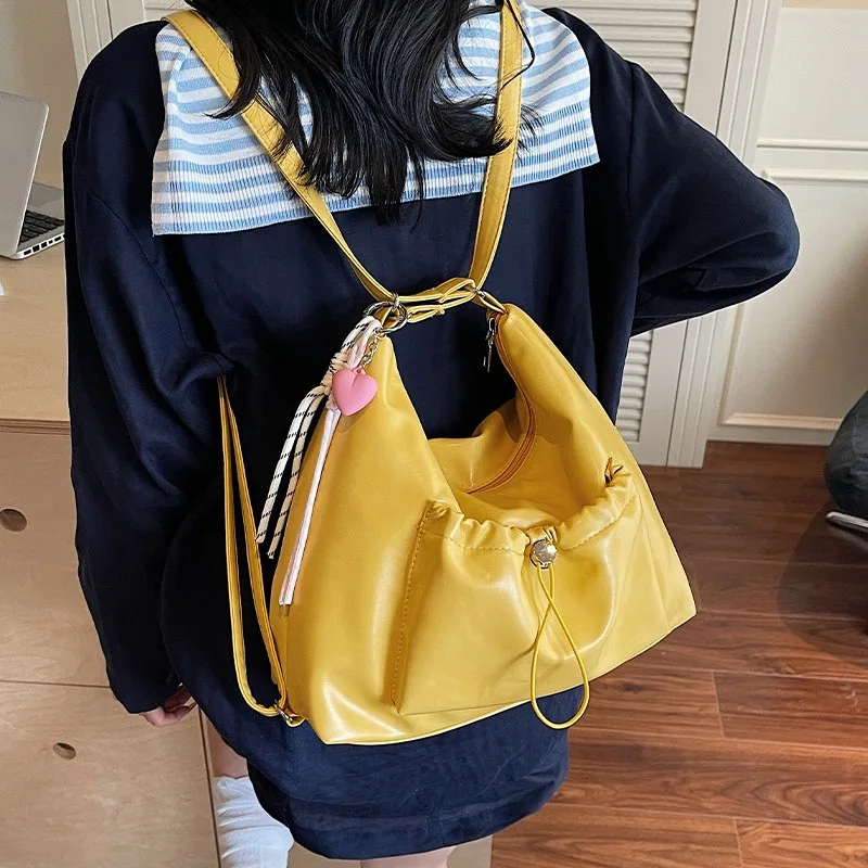 

2025 New European and American Retro Trend Bag Daily Dumpling Style Single Shoulder Large Capacity Fashionable Commuter Light