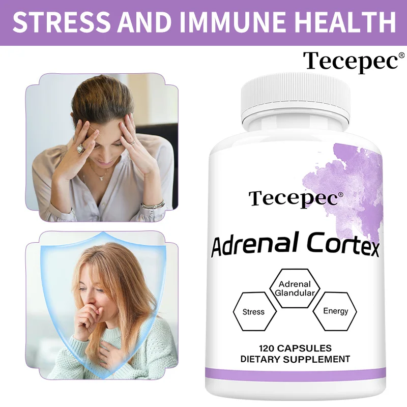 

Adrenal Cortex Capsules-Cortisol Management, Healthy Adrenal Gland Function, Stress Relief, Fatigue, Energy & Metabolism Support