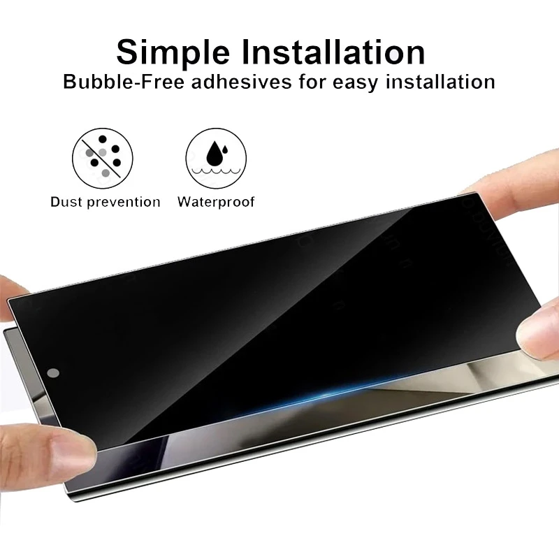 3 Piezas Vidrio Templado de Privacidad para Samsung Galaxy S25 S24 Ultra S26 Protector de Pantalla Antiespías para Samsung S25 Plus S25 Ultra Glass 2