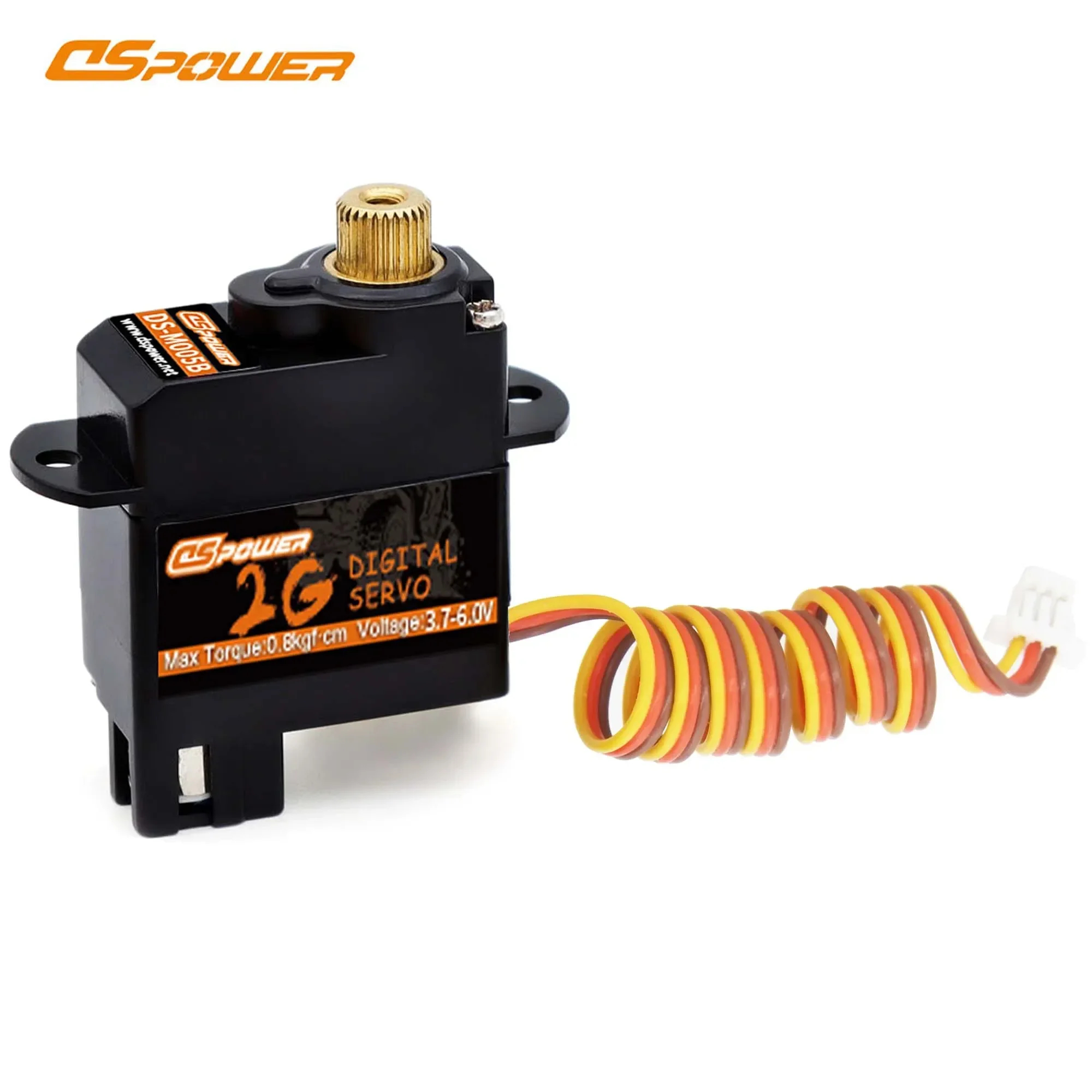 DSPOWER 2G Micro Servo Digital de engranaje de plástico/Metal impermeable para Mini RC Drift Car avión helicóptero de ala fija barco Robot brazo