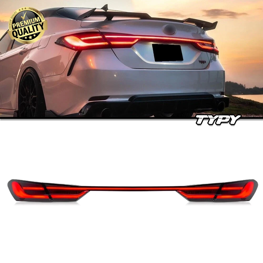 

LED Car Lights For Toyota Camry Through Tail Lamps Assembly 8th Gen 2018-2022 Rear Tail Lights DRL Start-up Dynamic Light Brake