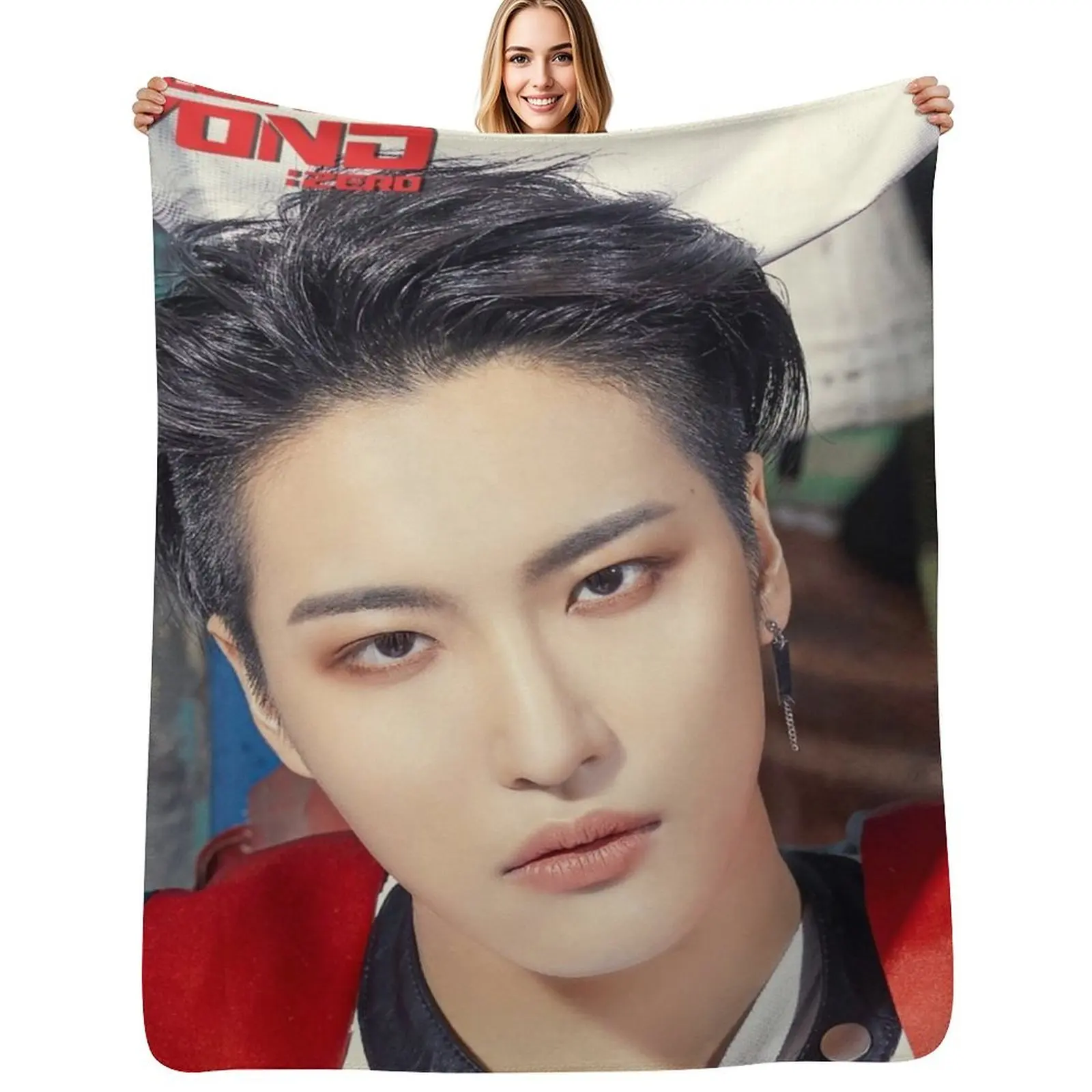 Attez Seonghwa Throw Blanket Cozy Microfiber Throw Blanket for Home Bedroom