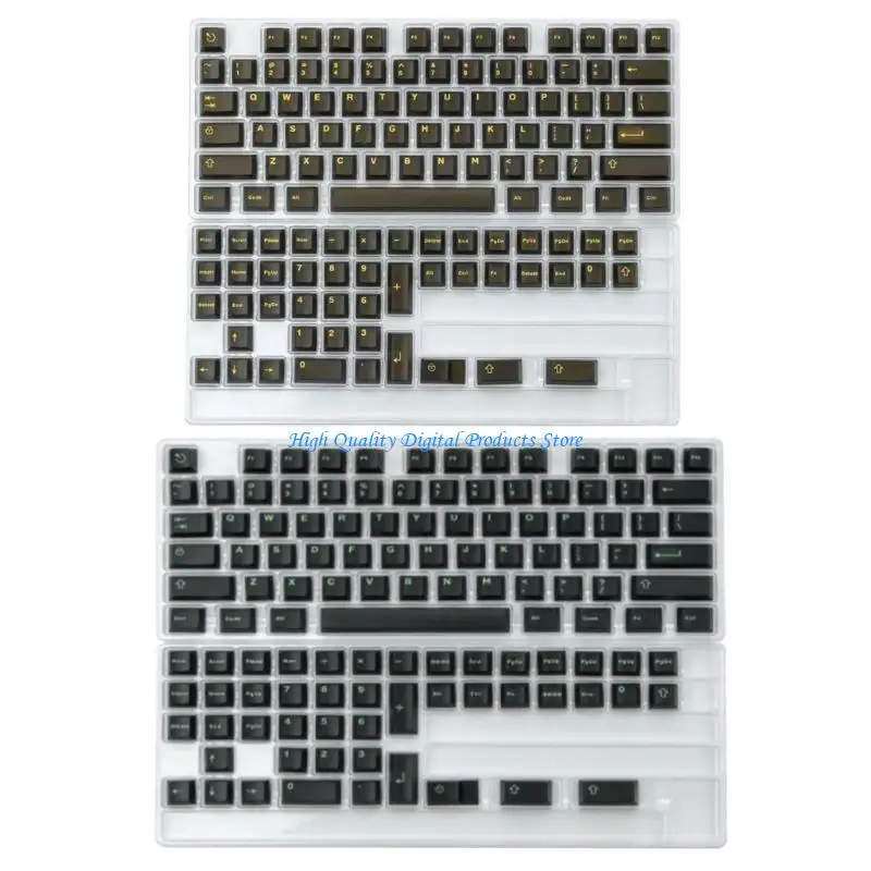 u2je keycaps 120pcs wob double shot process keycap set cherryprofile figured for mechanical keyboard keycap