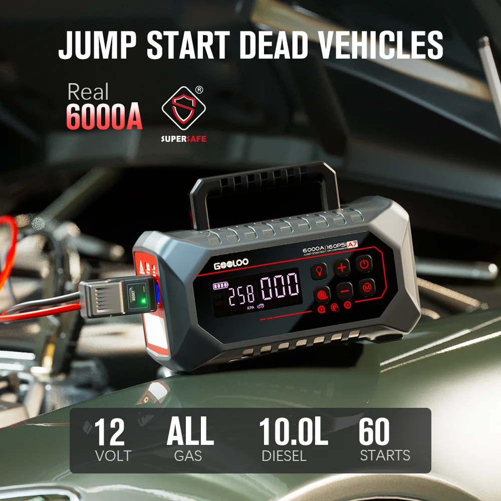 GOOLOO A7 Jump Starter with Ai - Jump Starter 12V Diesel recension och pris