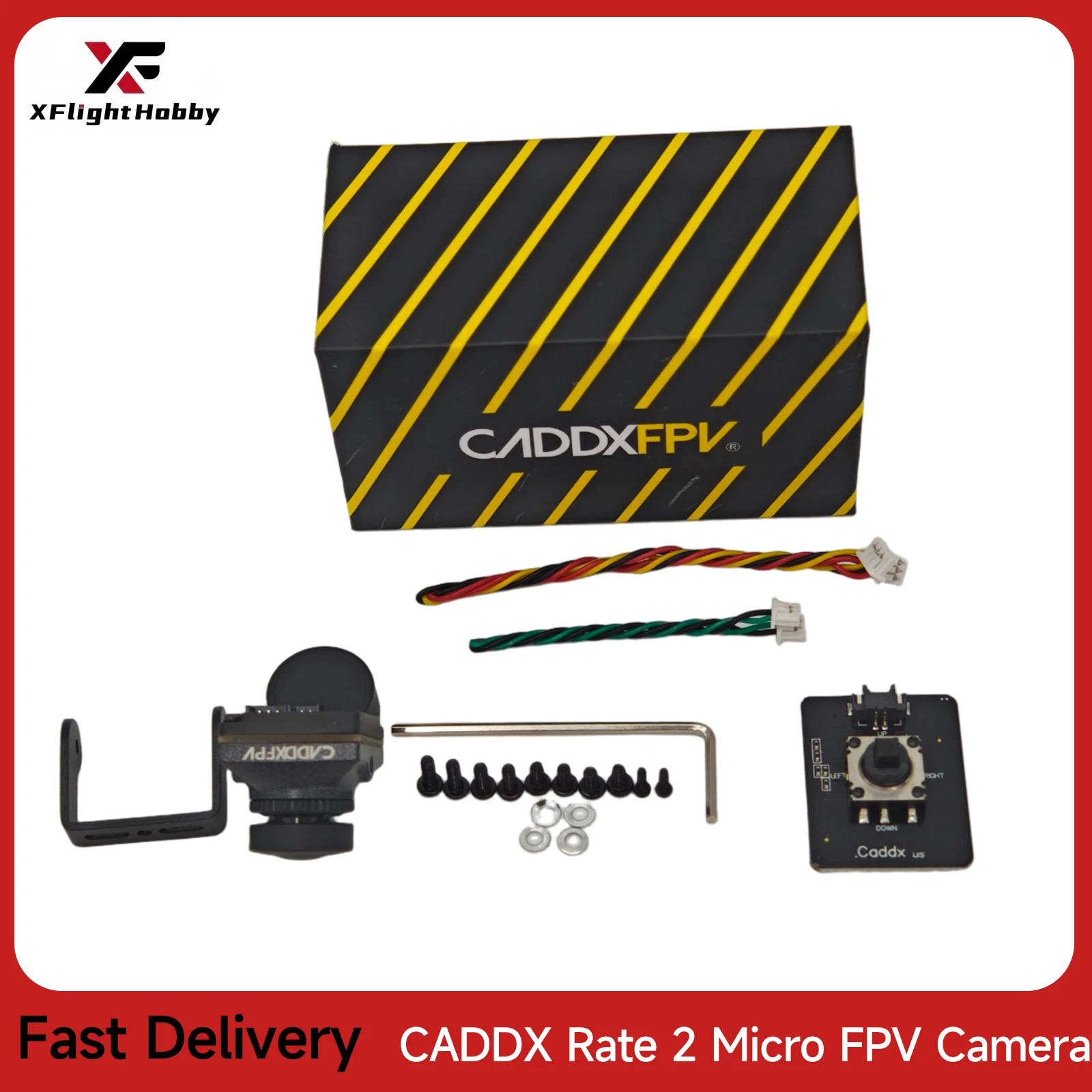 

Caddx Ratel 2 V2 Micro FPV Camera with Switchable 2.1mm Lens 16:9/4:3 NTSC/PAL 1/1.8'' Inch Starlight for RC FPV Racing/Drone