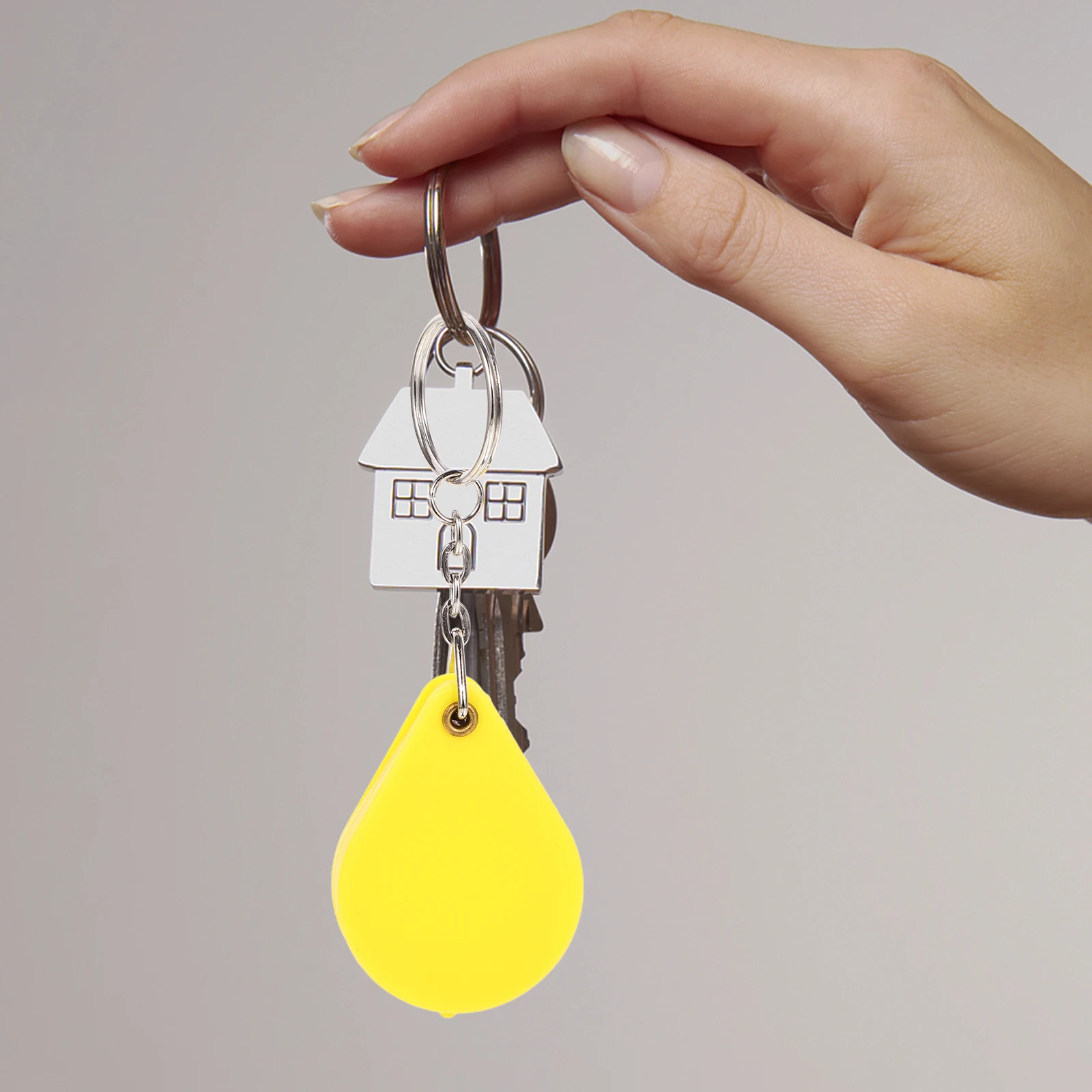 

6 Pcs Yellow Keychain Mini Magnifying Glasses Pocket Size Foldable LED H held Reading Magnifier for Jewelry Portable Travel