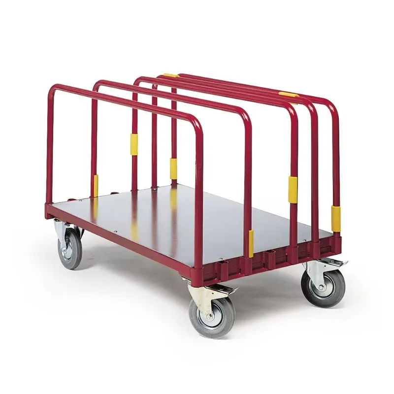 Industry Heavy Duty Steel Multi Handle Welded Frame Panel Moving Drywall Cart