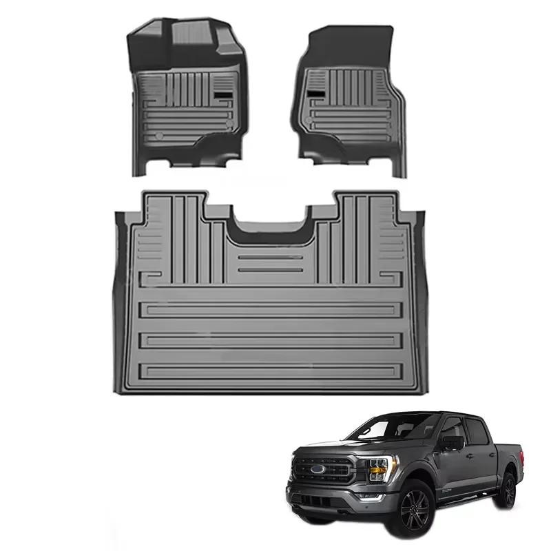 Non Skid Anti Slip Waterproof 4x4 Car Foot Door Floor Mat for Ford F150 F-150 2021 Wholesale from Dongsui Factory