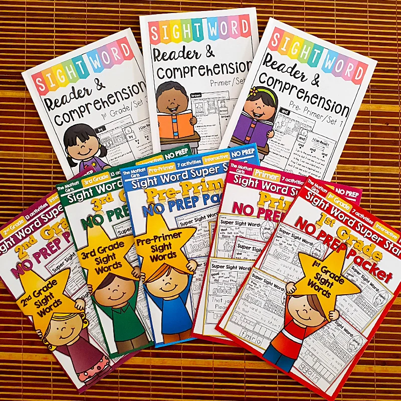 【Workbook】220Sight Words high-frequency words, sightwords, English learning vocabulary, English red book exercise book