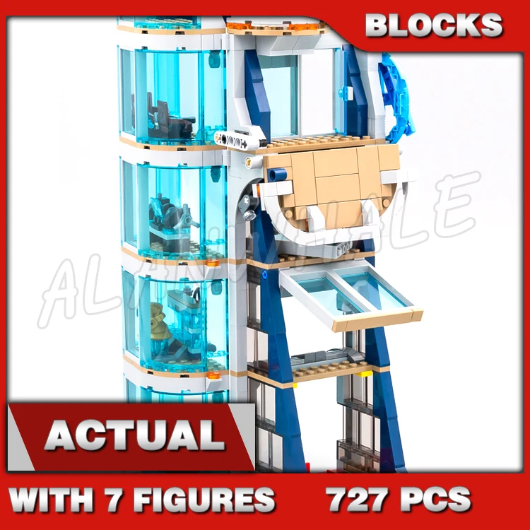 

727 шт., супер-истребитель, 5-этажная башня Мстителей, боевая бронированная комната, техническая лаборатория, гараж, 11564, строительные блоки, игрушка, совместимая с моделью