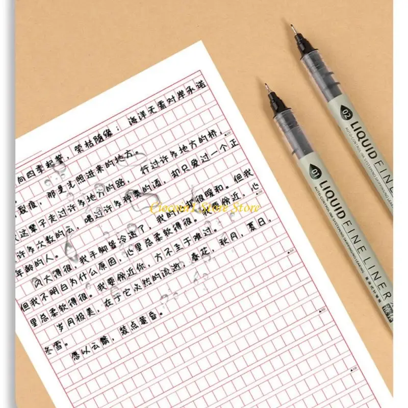 A3PC 3/4/5/6/7/8 pezzi Set penne da disegno impermeabili per schizzi fumetti