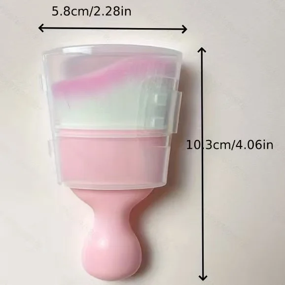 Pink Mini Fluffy Dust Brush Anti-scratch Soft Bristle Car Interior Detailing Brush Nail Salon Manicure Powder Cleaning Tool