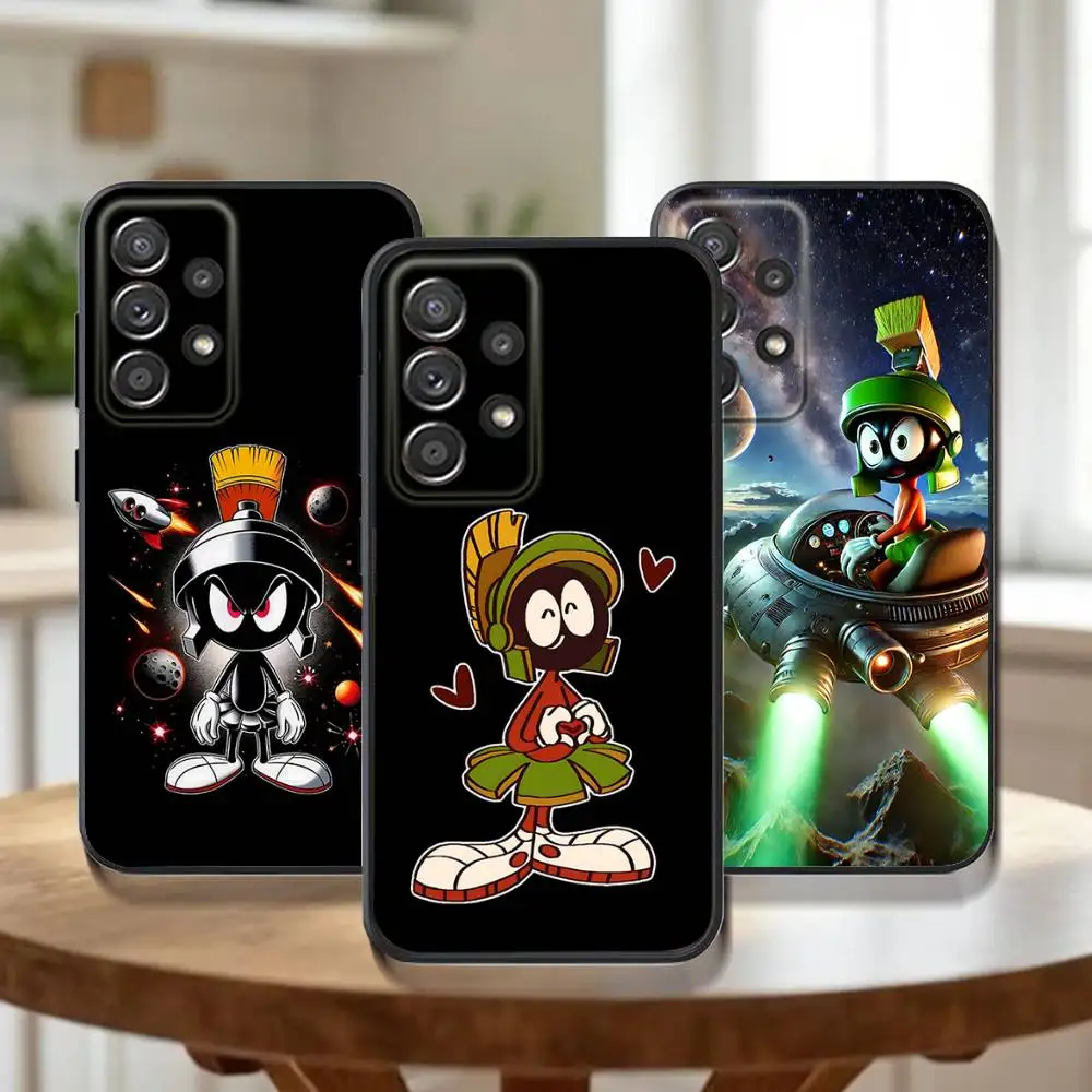 

M-Marvin The M-Martian Phone Case For Samsung Galaxy A73,31,32,72,41,53,52,71,22,5G,Note,J7,8,9 Soft Black Cover