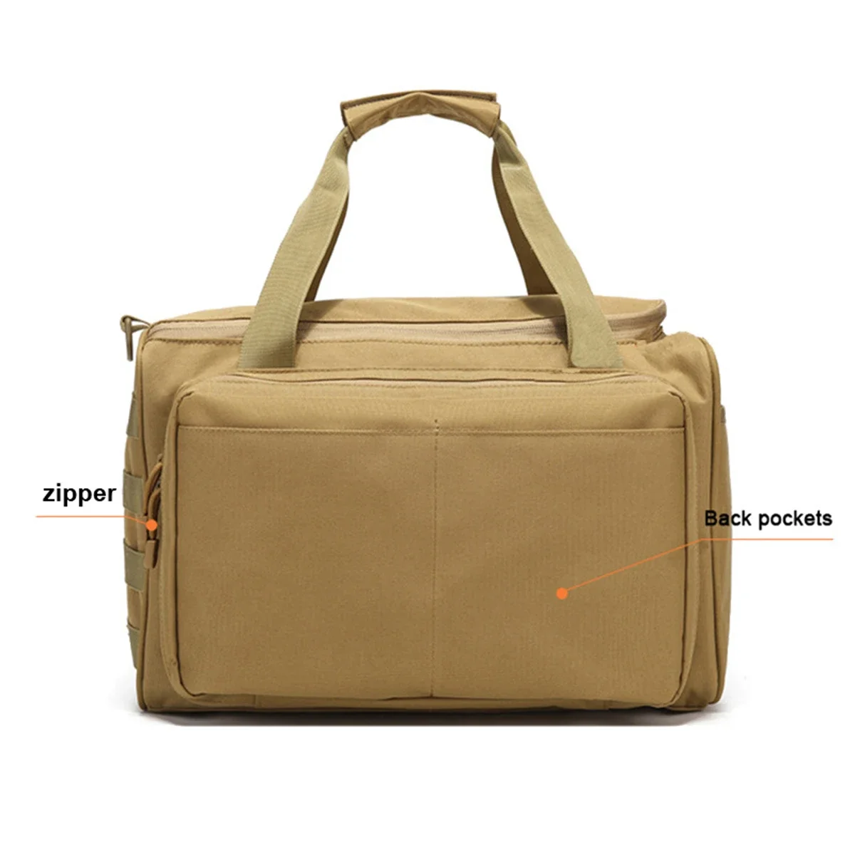 Tactical Multifunctional Range Bag Molle Shoulder Bag High Capacity Airsoft Hunting Training Shooting Supplies Military Game