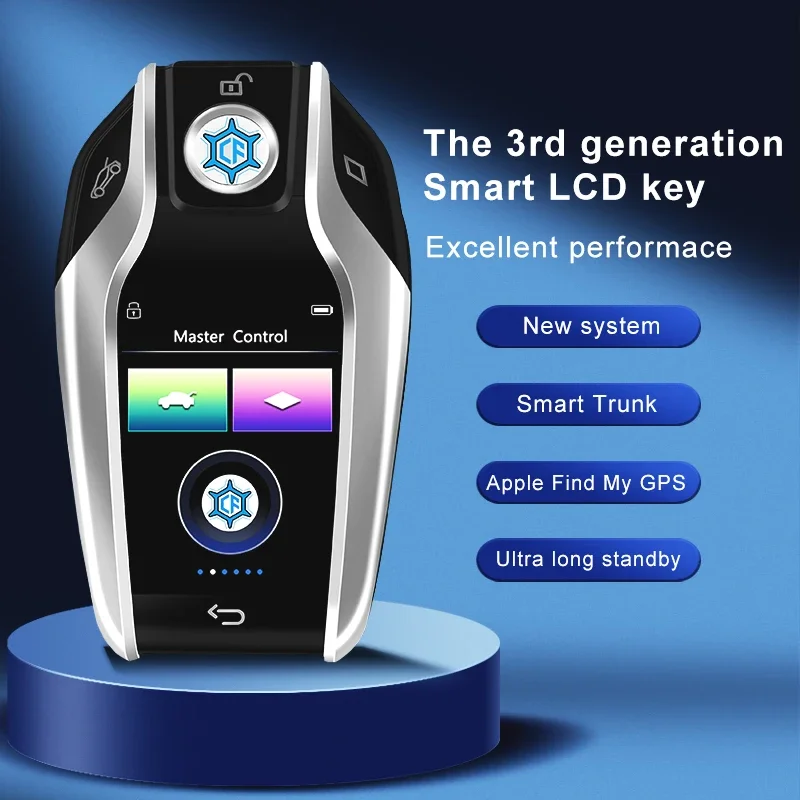 2023 hot selling LCD smart key remote control screen touch sense car  for super cars OBD-01-S/B/BL/R