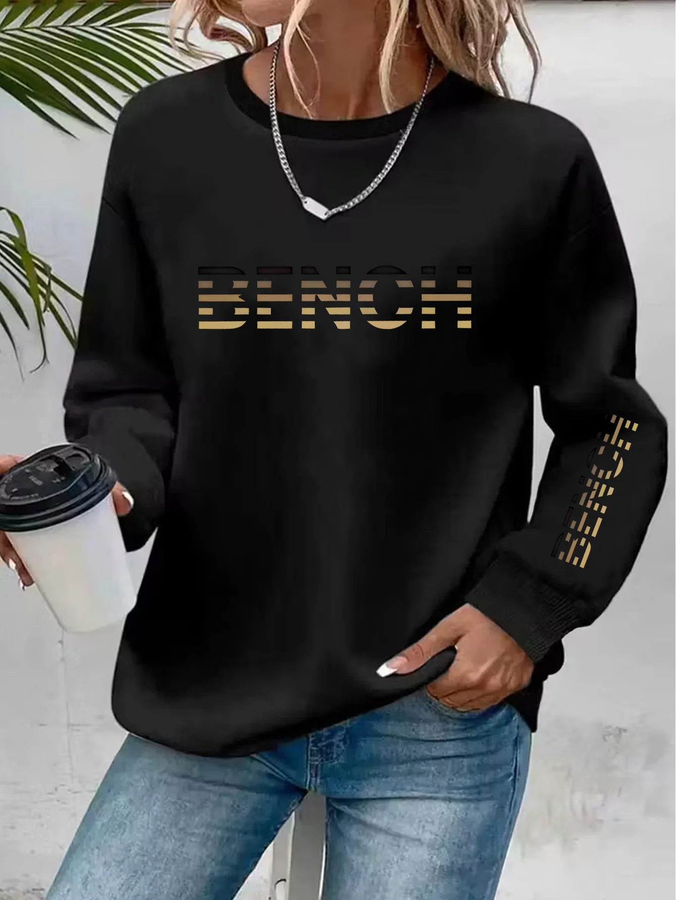 

Женская осенне-зимняя свободная повседневная удобная толстая толстовка с капюшоном с круглым вырезом и длинными рукавами с буквенным принтом Merry