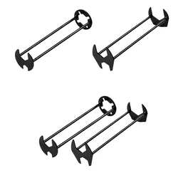Multifunctional Sink Wrench Four-claw Hexagon Wrench Dual Head Basin Wrench Set Home Kitchen Bathroom Plumbing Maintenance