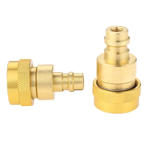 

Комплект для переоборудования кондиционера R134a в R1234yf, 2 шт., быстрый адаптер, регулируемый разъем высокого и низкого напряжения для системы хладагента переменного тока R1234yf