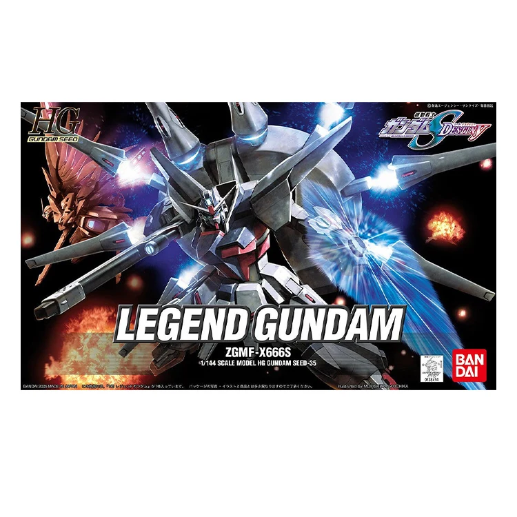 BANDAI HG Legend Gundam HG 1/144 Standard Model Kit Assembly Strike Freedom Unicorn Action Figures Model Original