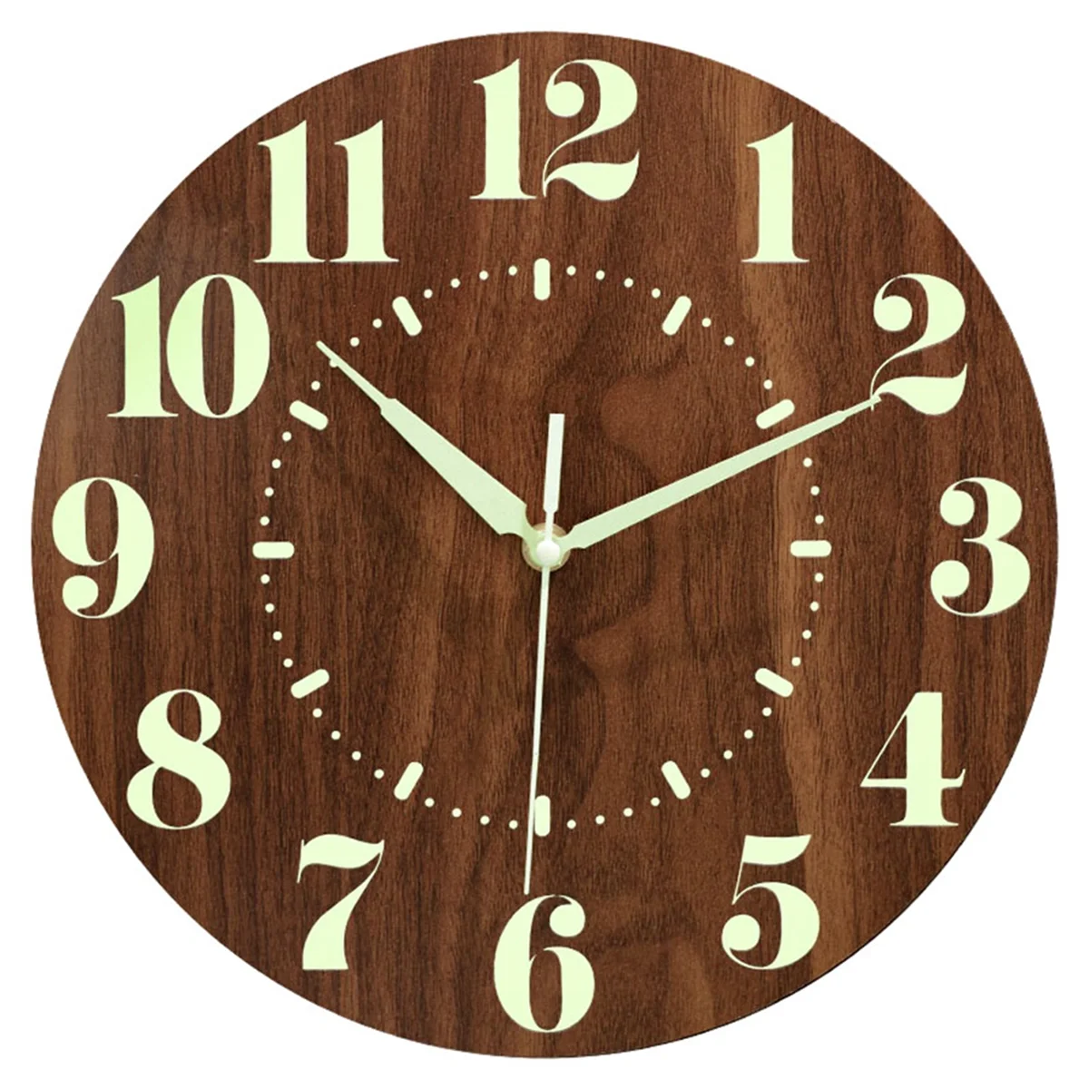 Glow in Dark Wall Clock,12 Inch Silent Non-Ticking Battery Operated Clock, Lighted Wall Clock Decoration for Bedroom