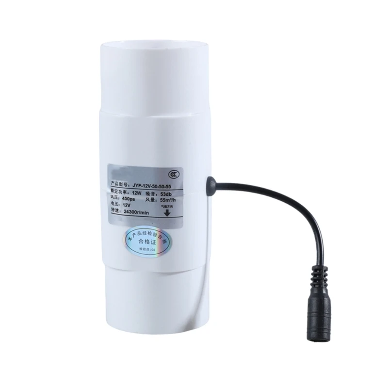 Quạt thông gió ống nội tuyến yên tĩnh 12V cho hệ thống thông gió phòng tắm