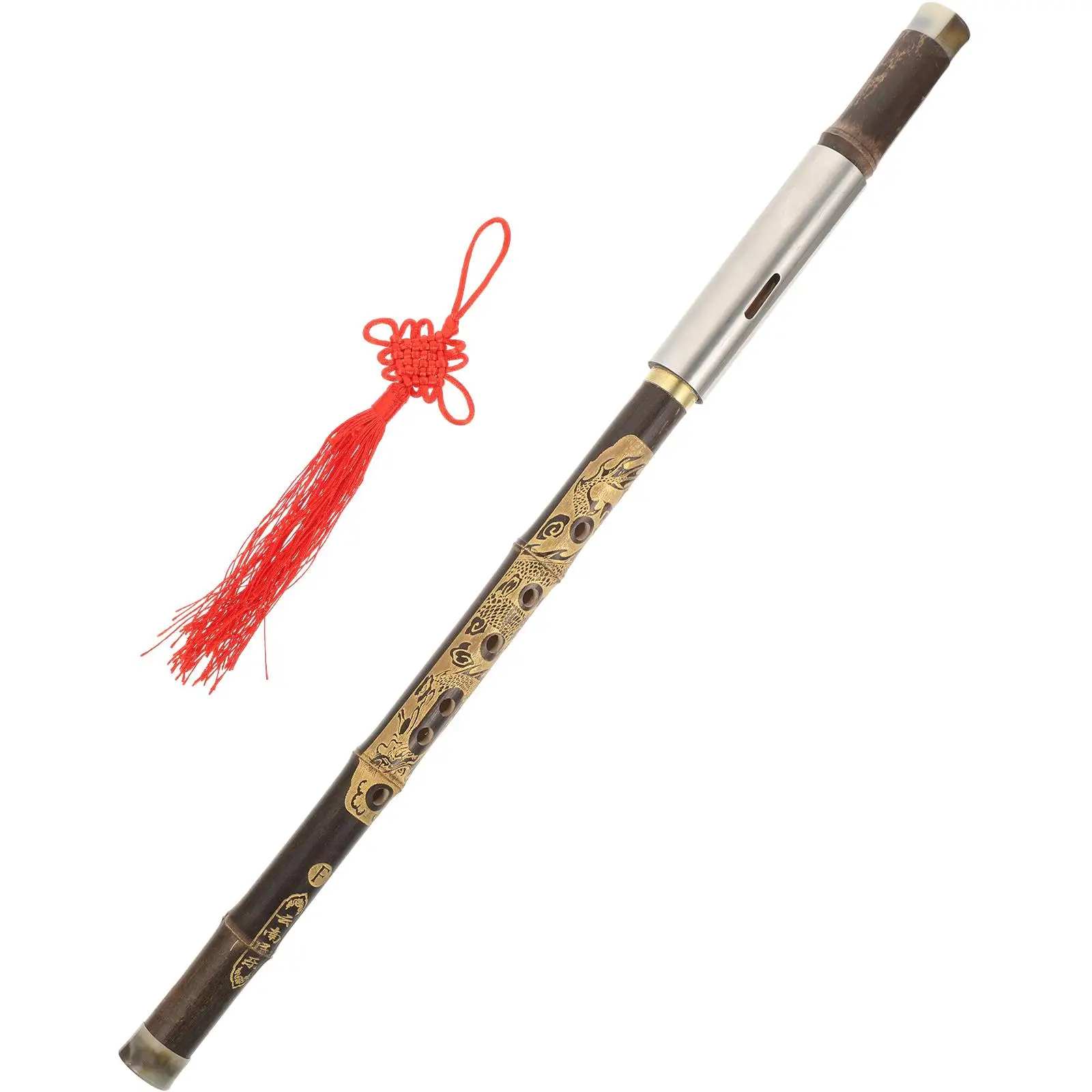 

F-tuning Bawu Flute Traditional Vertical Instrument Smooth Sound Hole Polished Professional Music
