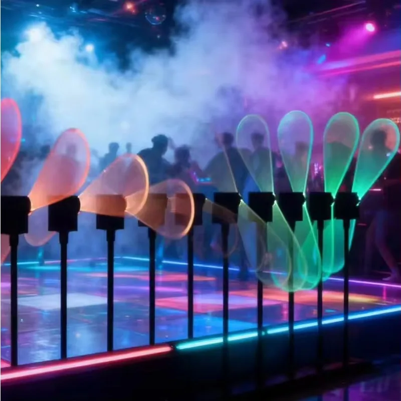 Diode nightclub rotating pixel fan motor group diode tube pixel ring belt rotating control system stage