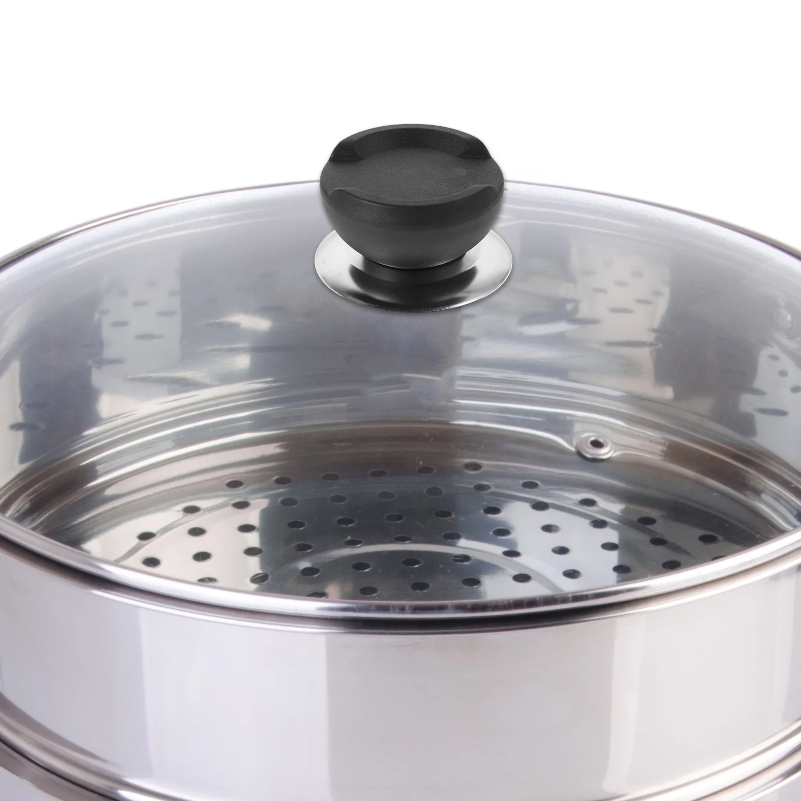 

Universal Pot Lid Handle Stainless Steel Replacement Knob Anti-Scald Pot Lid Cap for Wok Frying Pan Steamer Kitchen