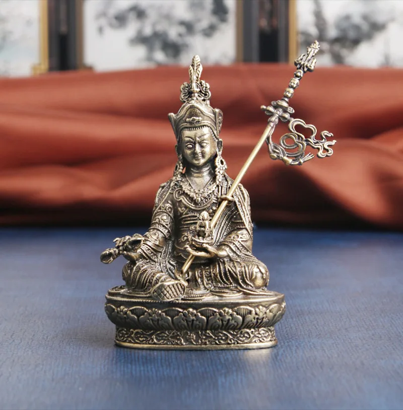 Wholesale Buddha statue temple Pocket buddha Padmasambhava Guru Rinpoche protective talisman Bless health safety good luck