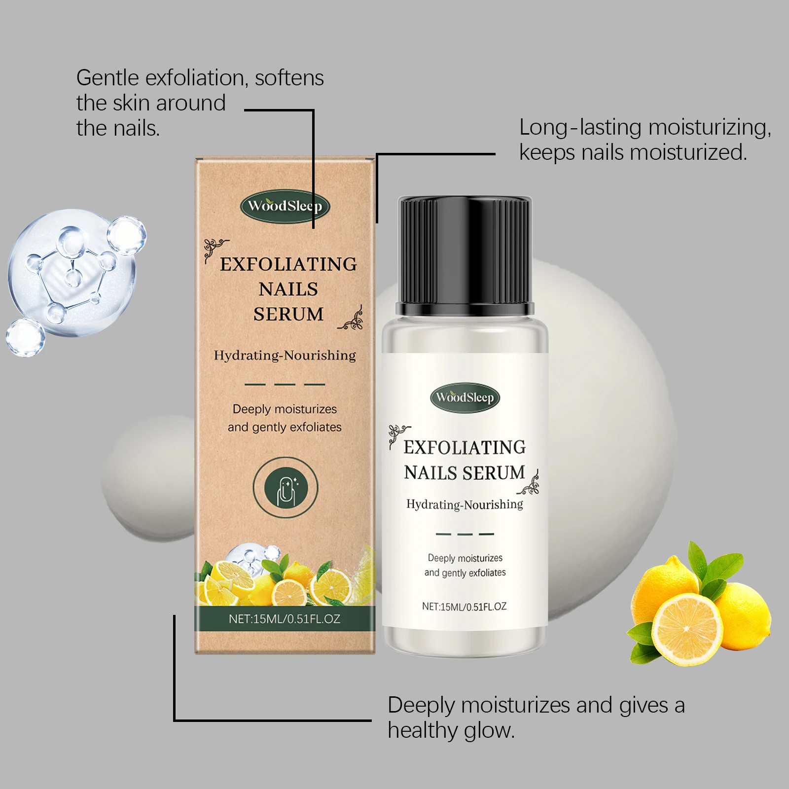 Nagelpeeling-Hautpflegeessenz Tägliche nährende Nagelreparatur und weichmachende Nagelpflegeessenz