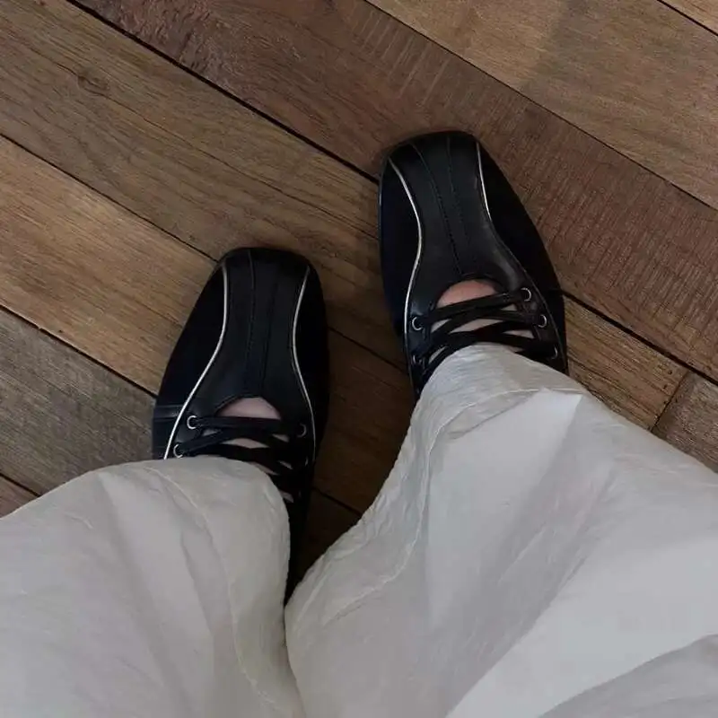 أحذية الباليه النسائية المسطحة للخريف والشتاء، أحذية تدريب الباليه الألمانية المشي الرياضية، أحذية الباليه ماري جين