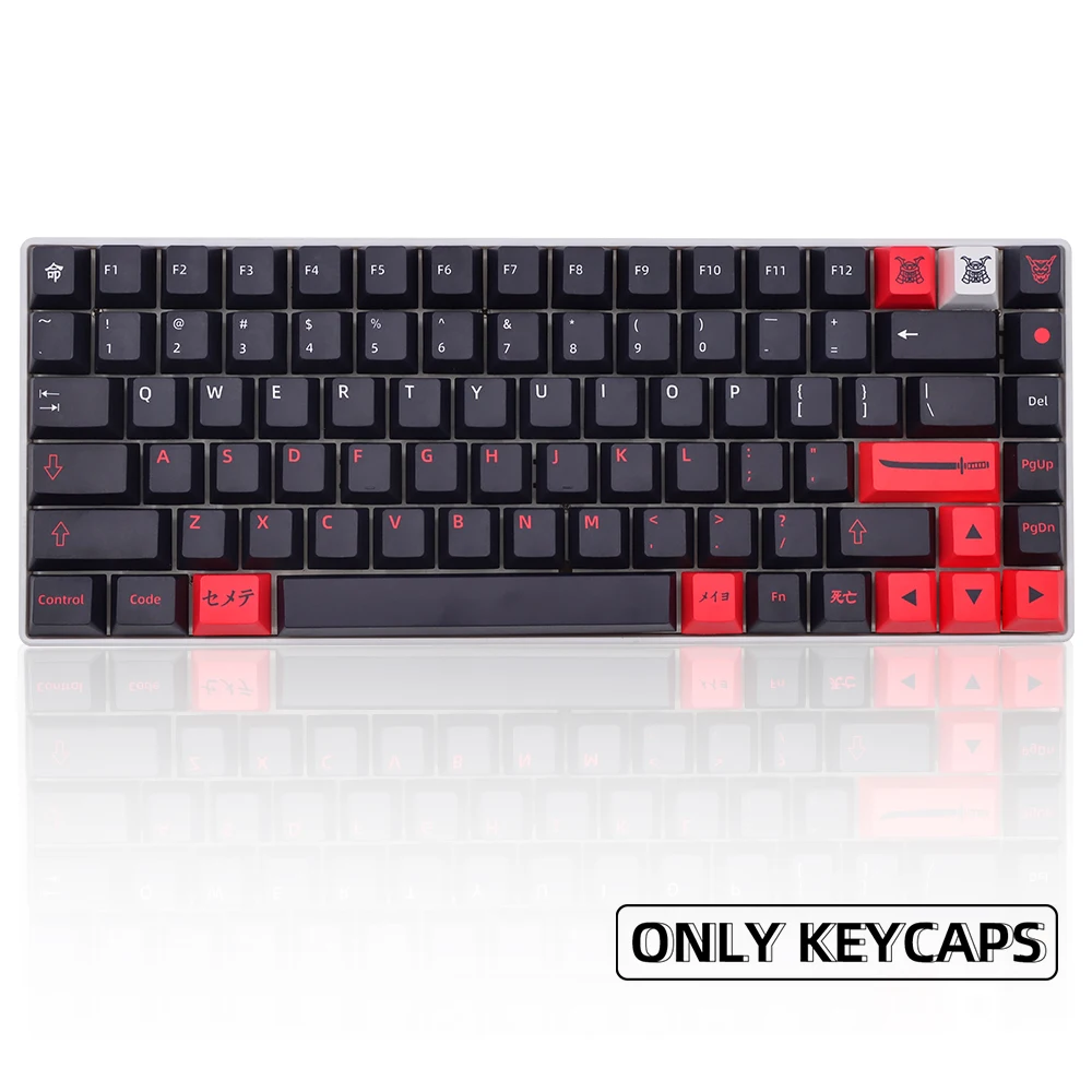 New 151 Keys Japanese Bushido Keycaps Dye Sub Cherry Profile PBT Keycap For GMK Cherry MX Switch Mechanical Keyboard