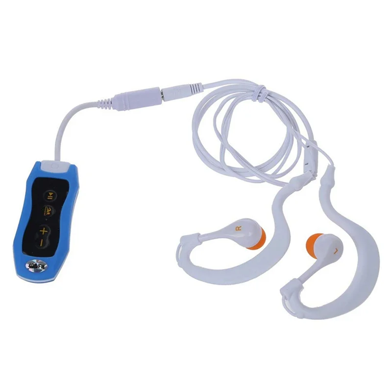 

AA91 Waterproof IPX8 Clip MP3 Player FM Radio Stereo Sound Swimming Diving Surfing Cycling Sport Music Player with FM(C)