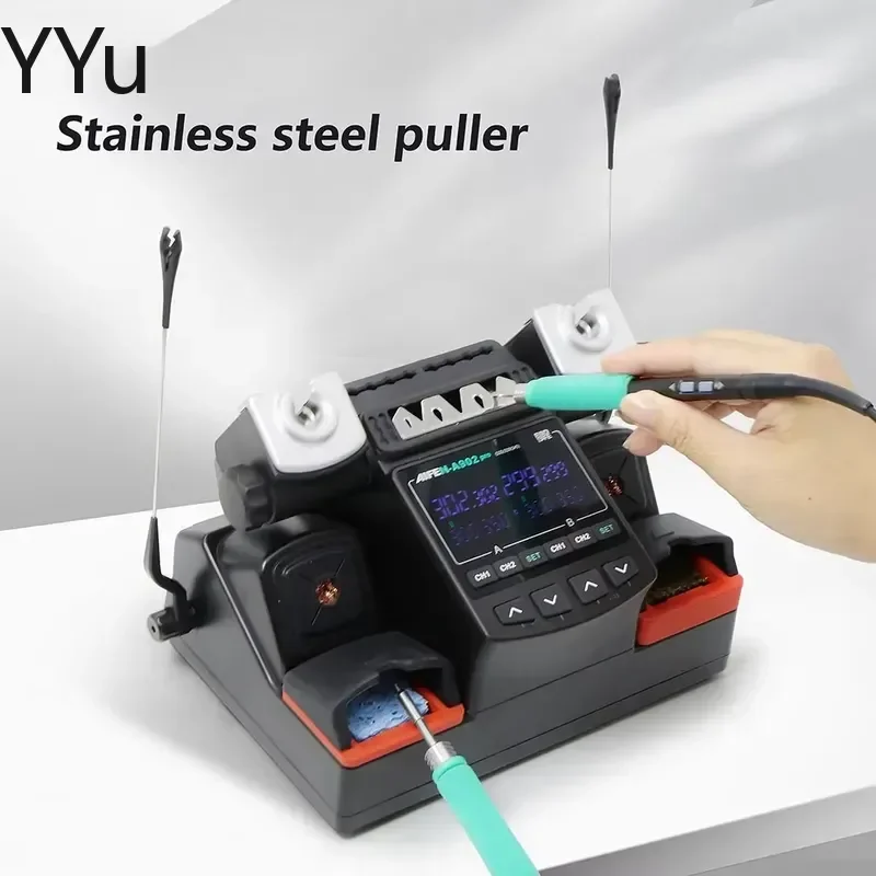 for A902PRO Soldering Station C115 C210 C245 Double Welding Rework Tools for Cell Phone PCB IC Repair Hot Air Gun Kit