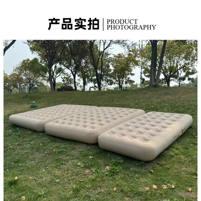 Lightweight Automatic Foldable Convertible Single Multi-Person Inflatable Bed Mattress Home Outdoor Camping Soft Skin-Friendly