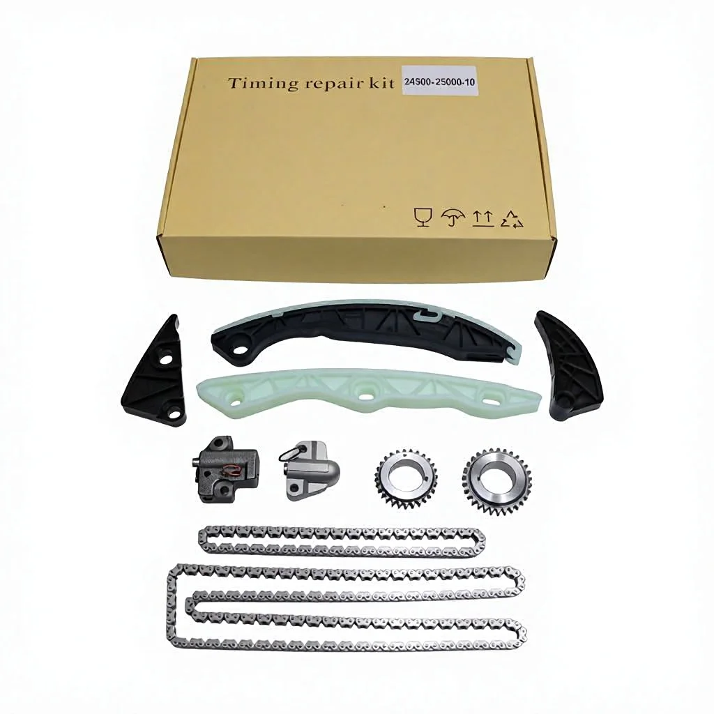

New YY Brand Timing Chain Kit For IX35 2011-2015 2.4L G4KE (10-Piece Set) OE 24321-2500 Professional Timing Chain Kit