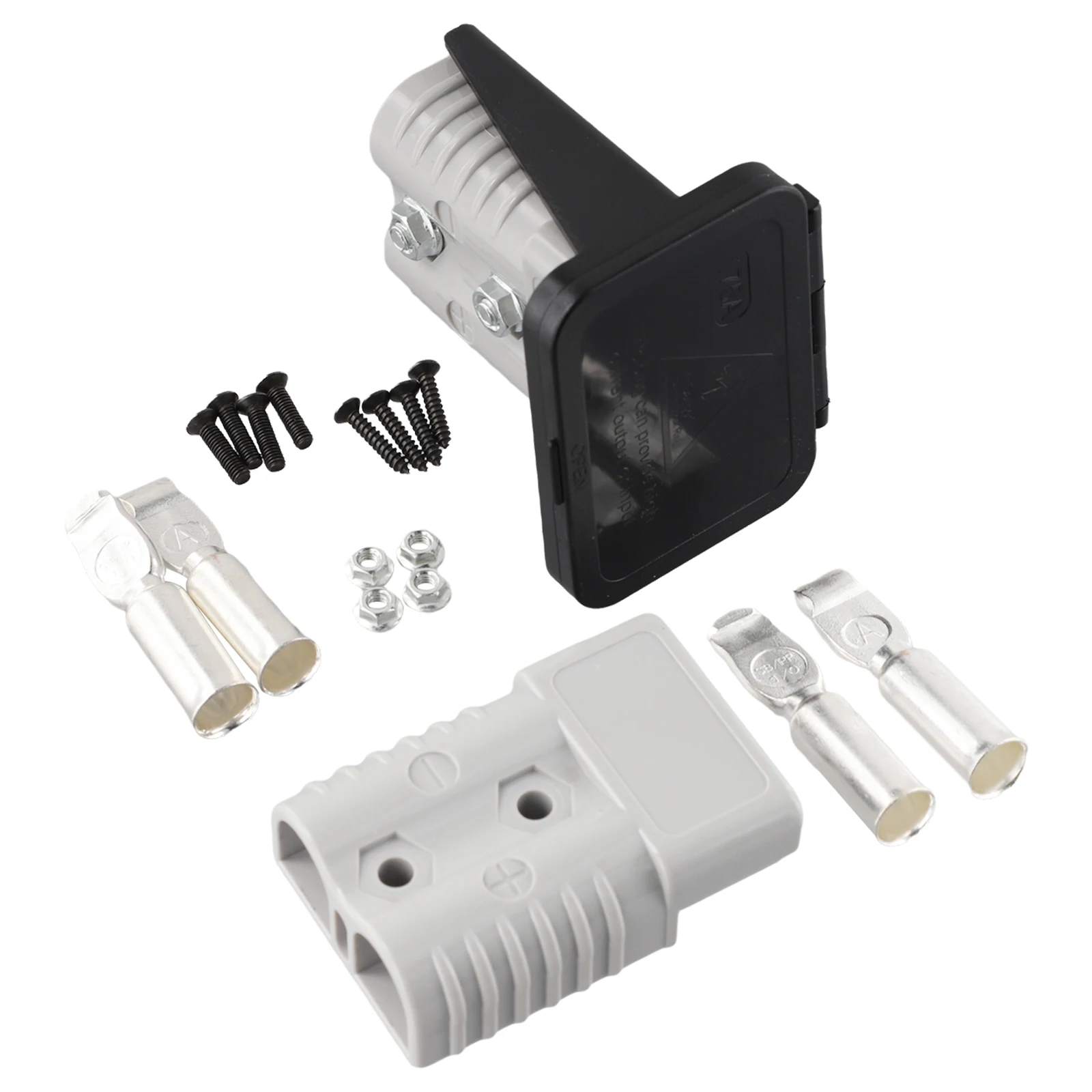 2X 175A Connector Panel Bracket with Dust Cover and Flush Mount Design for Caravan and Large Vehicle Applications